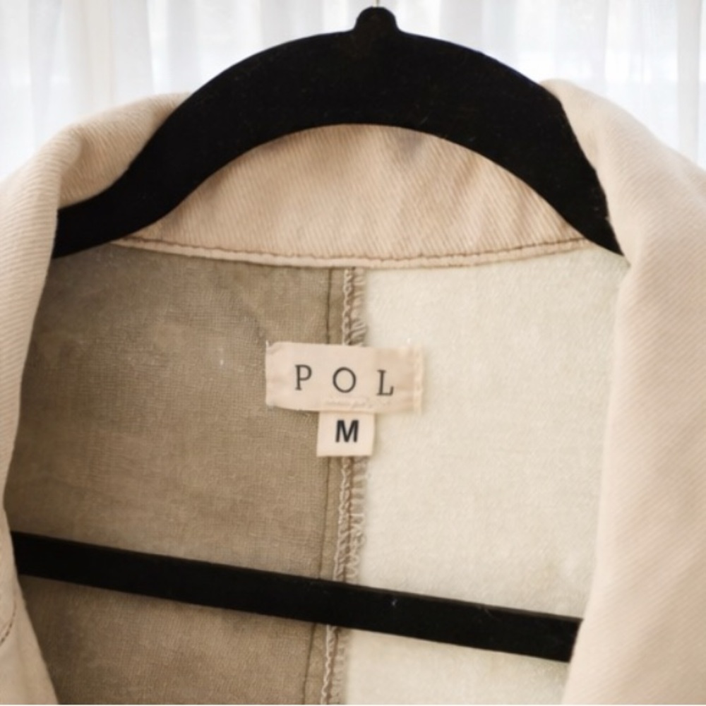 POL Patchwork Corduroy & Denim Jacket – Cream/Tan/Camo – Oversized Shacket Style - Picture 2 of 4